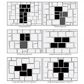 Herringbone, Running Bond & 3-Piece Patterns
